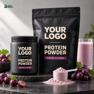 Production en gros de poudre de protéines halal en marque blanche avec conception d'emballage et options de saveurs pour la nutrition sportive - Product Image 1