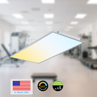 Panneau lumineux LED 2x4FT 40W 72W 0-10V Dimmable 5CCT CE ROHS Garantie 5 ans Luminaire de plafond pour bureau, école, commerce