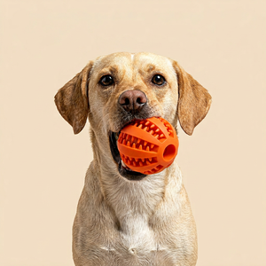 Pelota de Goma para Perros, Dispensador de Golosinas, Comedero Lento, Juguete Interactivo Rodante para Mascotas, para Entrenamiento de Traer - Product Image 2