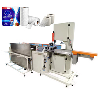 Machine de découpe de mouchoirs en papier à grande vitesse, scie à ruban automatique pour rouleaux géants