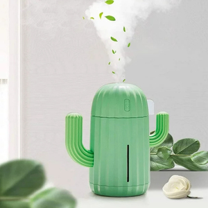 USB recargable Cool Mist LED lindo Cactus humidificador portátil escritorio decoraciones directo de fábrica precio al por mayor para coches - Product Image 5
