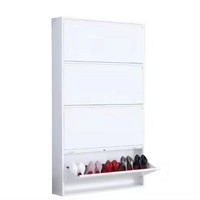 Armoire à chaussures murale personnalisée, meuble de maison moderne, armoire à chaussures en métal pour l'entrée