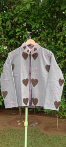 Luxury Handmade Knitted <b>Velvet</b> Embroidered Bomber <b>Jacket</b> Breathable Cotton Lining Winter Stand <b>Men</b> Women | Premium Fashion - Product Image 5