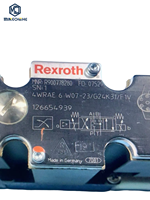 R900778280 4WRAE6W07-2X/G24K31 Solenoide de Control Direccional Hidráulico, Componente Industrial Operado por Solenoide, Compatible con Programación PLC