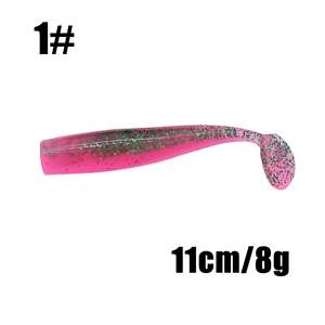 Señuelos de pesca de plástico suave, moldes de cola de gallo de goma líquida promocionales de alta calidad, Vibe Glide Jigging Wahoo, Señuelos de Pesca - Product Image 3