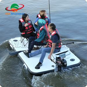 Plateforme flottante pour la pêche, ponton de pêche portable, bateau de pêche gonflable, coussin d'air, <span class=keywords><strong>tapis</strong></span> magique gonflable - Product Image 1