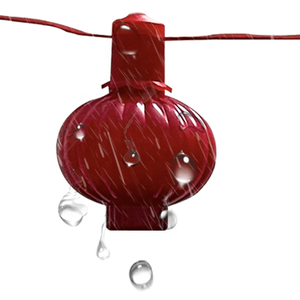 Guirlande lumineuse LED Shineu pour le Nouvel An chinois, lanterne rouge, IP65, longueur personnalisable, décoration de rideau pour le Festival du Printemps - Product Image 6