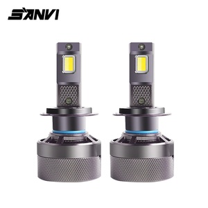 Ampoules de phares de voiture LED Bluetooth V5 30000LM 6000K-3000K avec système de refroidissement intelligent, ajustement universel - Product Image 1