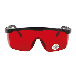 Gafas de seguridad con lentes rojas y montura negra, protección ocular para el trabajo - Product Image 2