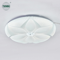 Lampu plafon led anak-anak, kontrol jarak jauh kamar tidur akrilik dapat diredupkan bentuk bunga modern