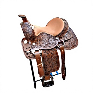 Selle de course en cuir véritable BS International, dernière arrivée, écologique, poids lourd, cuir de vache et de buffle de qualité supérieure, style anglais en bois - Product Image 6