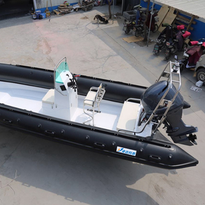 RIB 680 hypalon material fiberglass hull inflatable fishing cabin rib boat