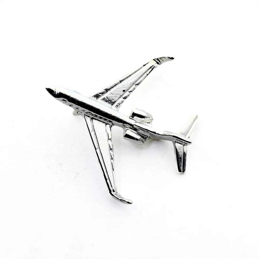 Factory custom metal zinc alloy 3d aircraft airplane lapel pin badge
