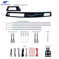 Glefon - Éclairage intérieur de voiture en gros pour BMW E92 E93 2007-2013 - Kit d'éclairage ambiant 64 couleurs - Contrôle par application - Lampe d'ambiance