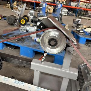 Stainless Steel Wire Drawing Arc Dual-purpose Belt Grinding Machine Vertical Horizontal Multi-use <strong>Sand</strong> Belt <strong>Grinder</strong> - Product Image 2