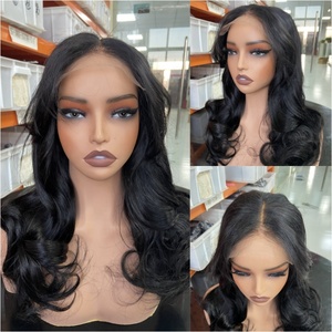 Rèm bangs lượn sóng tóc giả Lớp 5x5 đã sẵn sàng để đi glueless tóc giả tóc con người trước khi cắt 9x6 ren lớp lượn sóng cắt glueless tóc giả - Product Image 2