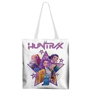 Hot Chất Lượng Cao Kpop Quỷ Hunter Tote Túi Mới Lạ Sinh Viên Mua Sắm Túi Vải Phim Hoạt Hình Phim Nhân Vật Cho Sinh Viên - Product Image 1