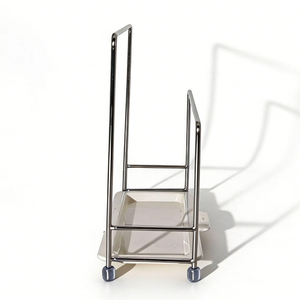 Planche à découper multifonctionnelle, écologique, pliable, portable, moderne, en acier au carbone argenté, imperméable, durable, pour la cuisine - Product Image 4