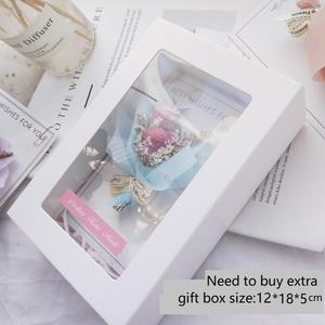 กล่องของขวัญวันแม่ DREA ช่อดอกไม้แห้งขนาดเล็ก การ์ดอวยพร วันวาเลนไทน์ ดอกไม้แห้งสำหรับห่อของขวัญ - Product Image 3