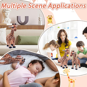 Nuovo Peluche Creativo a Forma di Giraffa Realistica, Morbido e Carino, Cuscino a Collo Lungo, Bambola di Comfort per Bambini, Regalo di Compleanno, Vendita all'Ingrosso - Product Image 4