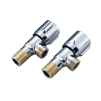 Vanne d'angle en cuivre épaissir l'eau chaude froide chauffe-eau domestique vanne triangulaire 1/2in robinet de cuvette de toilette vanne antidéflagrante