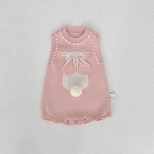 Sonbahar Bebek Kolsuz Örme Tulum Yenidoğan Bebek Örgü Askılı Body Şirin Bebek Kıyafetleri - Product Image 3