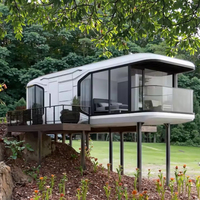 Capsule de camping de luxe moderne en acier préfabriqué, système intelligent, pour usage extérieur, hôtel, bureau, bâtiment – Marque Qianglin à montage rapide