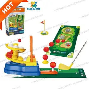 Kids Playing Automatic Ball Launcher Sport Game Rack Practice Net Training Toy Golf Ball Machine