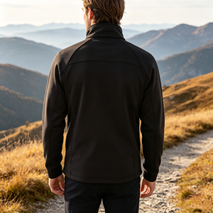 Chaqueta Softshell Personalizada al por Mayor con Cuello Alto para <span class=keywords><strong>Hombre</strong></span>, Impermeable, para Senderismo, Versátil, Cálida y Elástica, <span class=keywords><strong>Anorak</strong></span> Softshell para <span class=keywords><strong>Hombre</strong></span> - Product Image 3