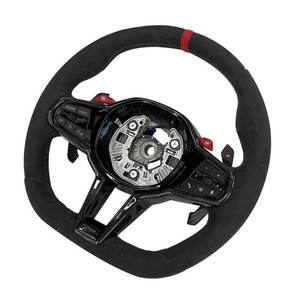 Volante Deportivo de Microfibra Ajustado para BM/W Serie <span class=keywords><strong>F</strong></span> y Serie G, Estilo CS - Pieza Automotriz Deportiva Modificada - Product Image 1