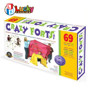Crazy Kids <span class=keywords><strong>Fort</strong></span> Kit de construction STEM jouets de construction bricolage châteaux Tunnels jouer tente fusée <span class=keywords><strong>tour</strong></span> intérieur et extérieur - Product Image 6