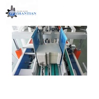 ZHANTIAN Usine Direct Prix F Série 3 Points Crash Lock Bottom Box Folder Gluer Machine Électrique pour Emballage Alimentaire Boîtier En Métal