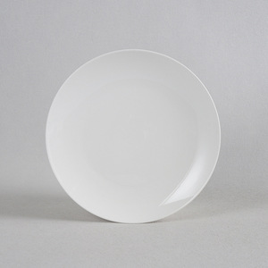 Plato redondo blanco de cerámica, porcelana fina, plato bajo para postre o carne, para fiestas, vajilla para uso doméstico. - Product Image 1