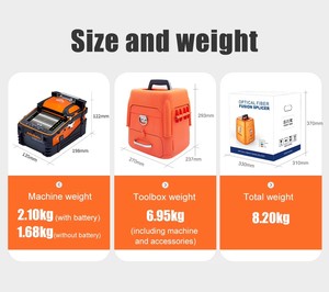 Six Motors AI-9 Optical Fiber Splicer AI9 Fiber <b>Splicing</b> <b>Machine</b> FTTH - Product Image 5