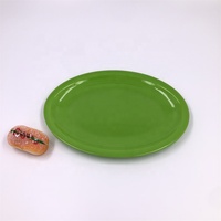 Vente flash - Assiette ovale en mélamine écologique, vaisselle en plastique pour le marché étranger