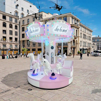 Équipement de jeu : Machine à pièces de monnaie, Manège à bascule pour 6 personnes, Modèle Internet Viral, Jeu libre sans jetons, Utilisation intérieure et extérieure, Parc, Site touristique