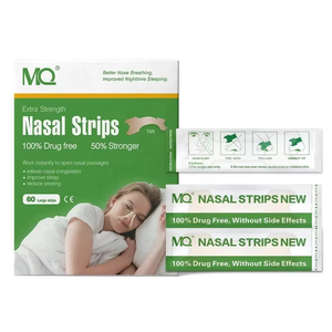 แผ่นแปะจมูก MQ Extra Strength ขนาดใหญ่ 60 ชิ้น ปราศจากสารเคมี ช่วยในการนอนหลับและหายใจ - Product Image 1