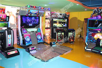 Simulateur de jeu d'arcade Danz Base Just Dance avec écran LCD de 55 pouces, langue anglaise, machines de danse d'arcade de divertissement, paiement par pièces, en vente