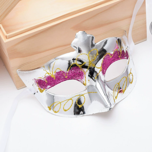 Masque de fête plaqué or brillant, accessoires de mariage, masque de mascarade, masque de Mardi Gras, masques de mascarade vintage, masques anciens, masques vénitiens - Product Image 1
