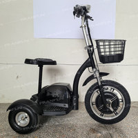 Scooter électrique Zappy portable RoHs pour les trajets quotidiens, 350W, 35-40KM, de qualité, tricycle avec option panier