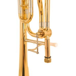 Trombone ténor Bb/F professionnel de haute qualité en laiton phosphoreux pour les groupes scolaires et les spectacles sur scène - Product Image 2