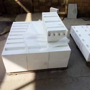 Alta pureza 80% Zirconia Bubble Brick 2400C Materiales de revestimiento de horno de alta temperatura Aislamiento Corte de ladrillo refractario - Product Image 4