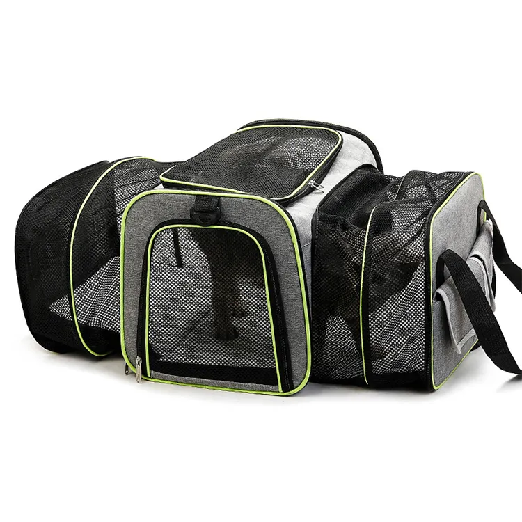 Best Seller Portable Outdoor Foldable Expandable Breathable Cat Dog Pet Carrier