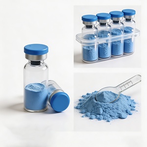 Polvo de Péptido Liofilizado Azul GHK-Cu Personalizable Directo de Fábrica, Grado Cosmético, Materia Prima, Suministro de China - Product Image 3