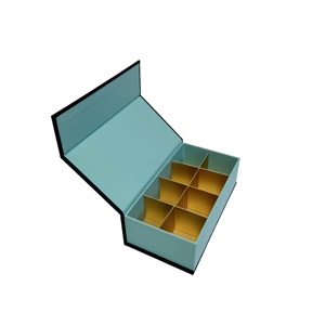 Luxury Square/<strong>Rectangle</strong> Magnetic <strong>Chocolate</strong> &amp; Sushi <strong>Packaging</strong> Box Customizable Size Handmade Rigid Paperboard Gold Foil Printing - Product Image 2