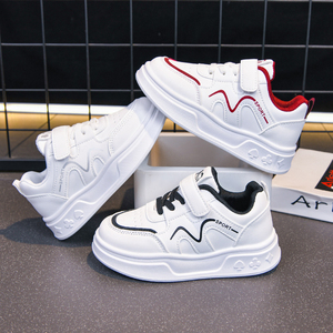 Sneakers Classiche Bianche per Bambini, Scarpe Casual Antiscivolo e Resistenti all'Usura per Scuola e Gioco Quotidiano - Product Image 3