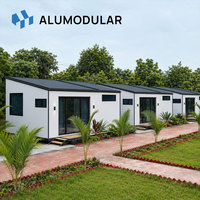 Maison conteneur en acier extensible ADU de Californie avec chambre à coucher, installation rapide, maison préfabriquée pour jardin, idéale pour la location et l'hébergement d'invités