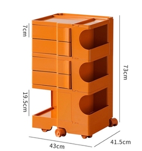Mobili moderni per la casa cassettiera girevole a 3 strati carrello per la camera da <span class=keywords><strong>letto</strong></span> comodino in plastica armadietto laterale del <span class=keywords><strong>letto</strong></span> - Product Image 2