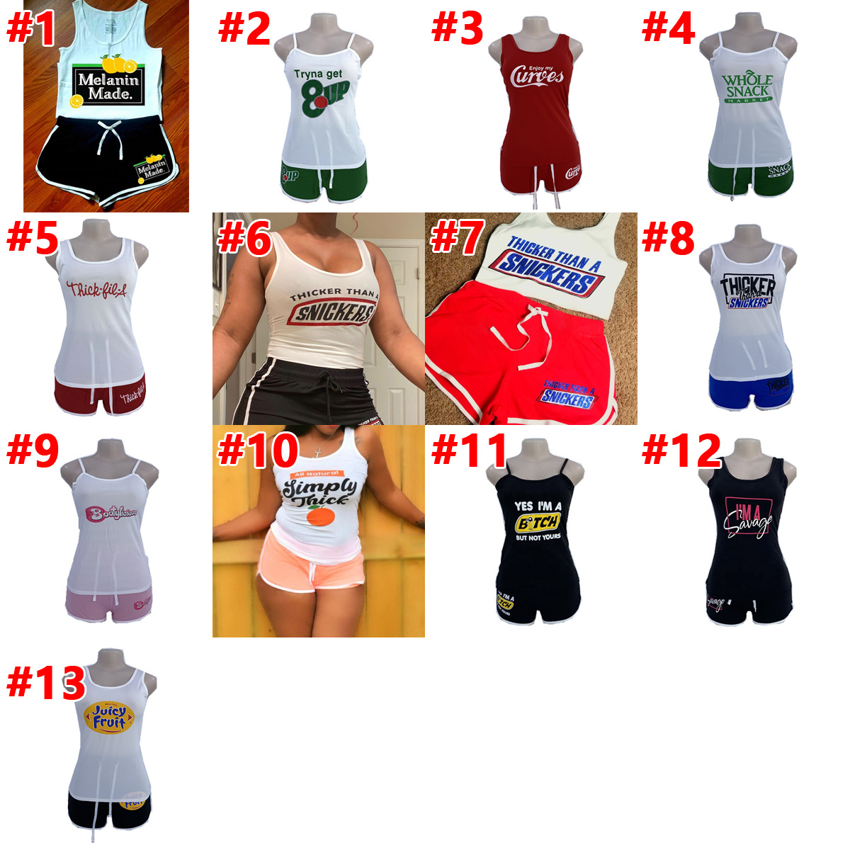 Женские летние комплекты одежды, комплекты из двух предметов с шортами для закусок, женские летние комплекты