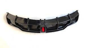 WELTA Easy Install Universal Gloss Black ABS Material Aerodynamic Enhancement Rear <strong>Diffuser</strong> with LED for Tesla <strong>Model</strong> <strong>3</strong> 2017-2022 - Product Image 2